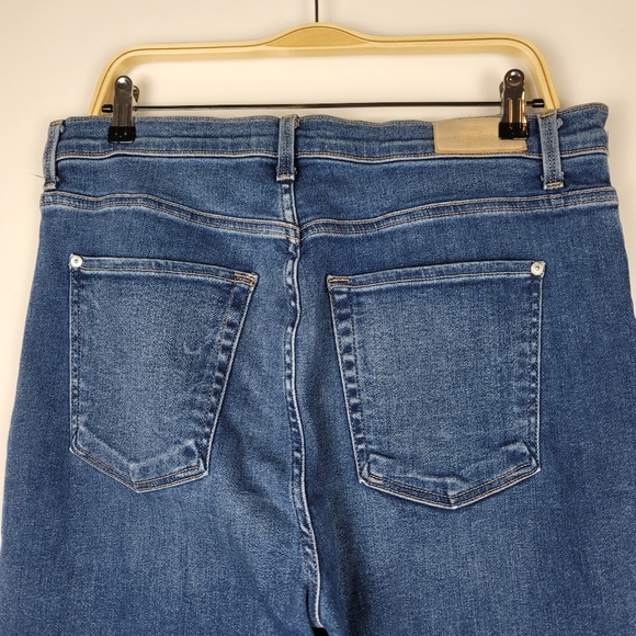 7 FAM button fly luxe Vintage high waist ankle skinny jeans size 33 - Picture 5 of 9